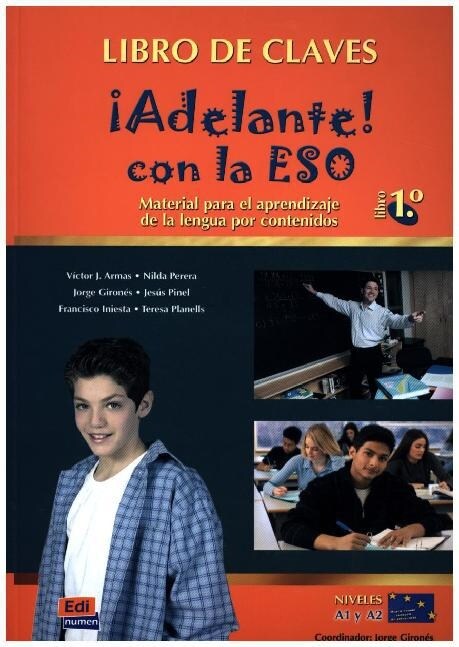 醫쩮elante! Con La Eso 1?Libro de Claves: Material Para El Aprendizaje de la Lengua Por Contenidos (Paperback)