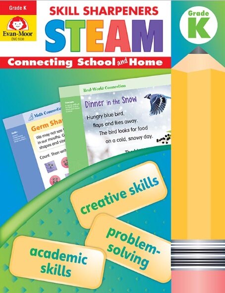 [Evan-Moor] Skill Sharpeners : STEAM K (Student Book + CD)